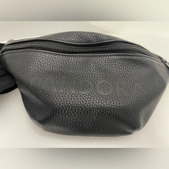 Black Pandora Women/Men’s Belt Bag Zipper Closure Fanny Pack - Picture 2 of 10